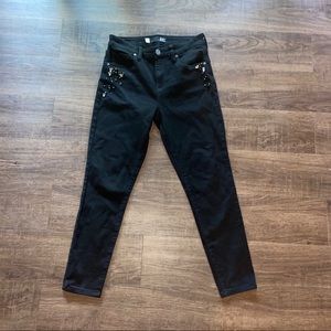 Black Gemmed Skinny Jeans Kut From The Kloth.